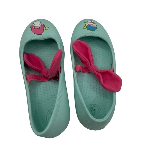 Native Shoes Margot Bow X Little Twin Stars Blue Pink Bow Slip On Shoes Size 13C - Picture 4 of 8